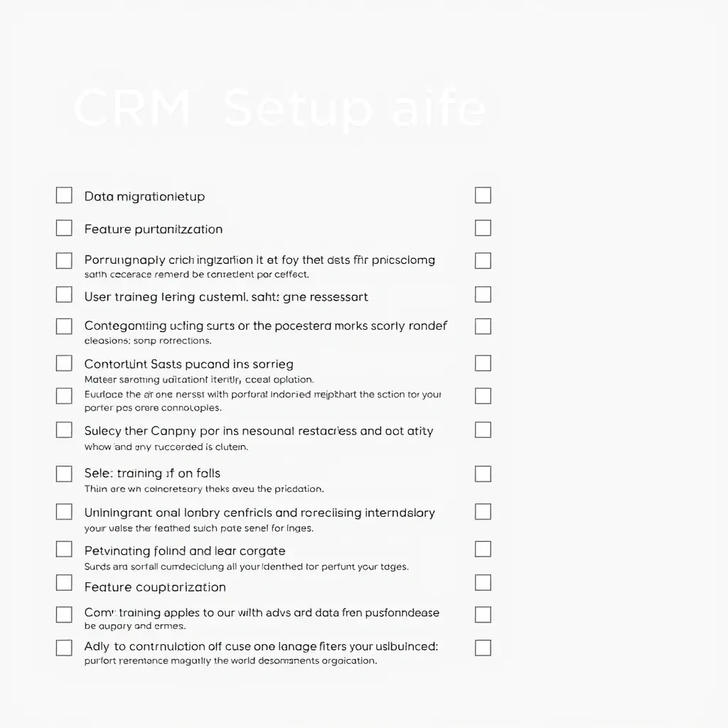 CRM Setup Checklist